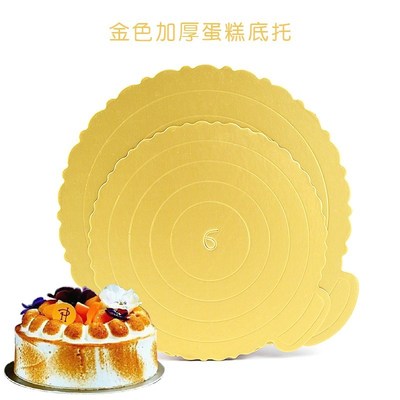 Warm baking lace gold card cake bottom tray cake gasket cake