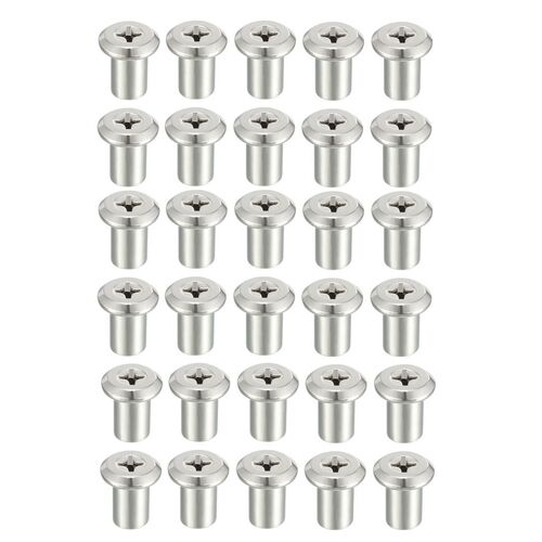 M6x12mm Rivet Phillips Head Insert Nut Screw Post Nickel Pla