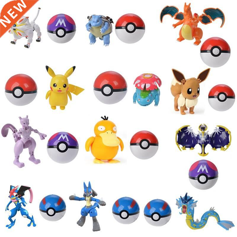 Original Pokemon Anime Action Figure Pikachu Lucario Chariza