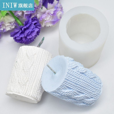 3D Sweater Sleeve Shaped Candle Mold Silicone Aroma  Cake