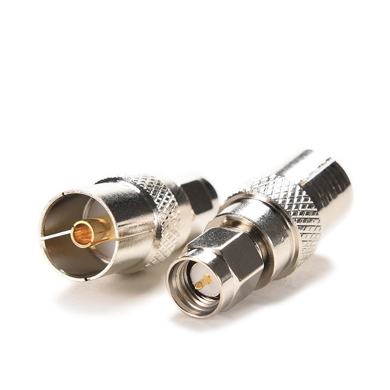 IEC PAL DVB-T TV female jack to SMA plug male connector stra