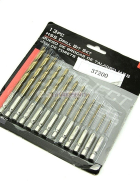 13pcs/lot Drill Bit HSS High Speed Steel Titanium Coated Dri