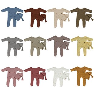 Baby Hat+Bodysuit Newborn Photography photo Props clothes cl