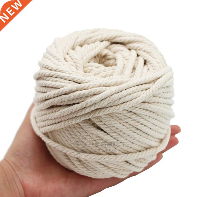6/5/4mm Macrame Rope Twied ring Cotton Cord Handmade Na