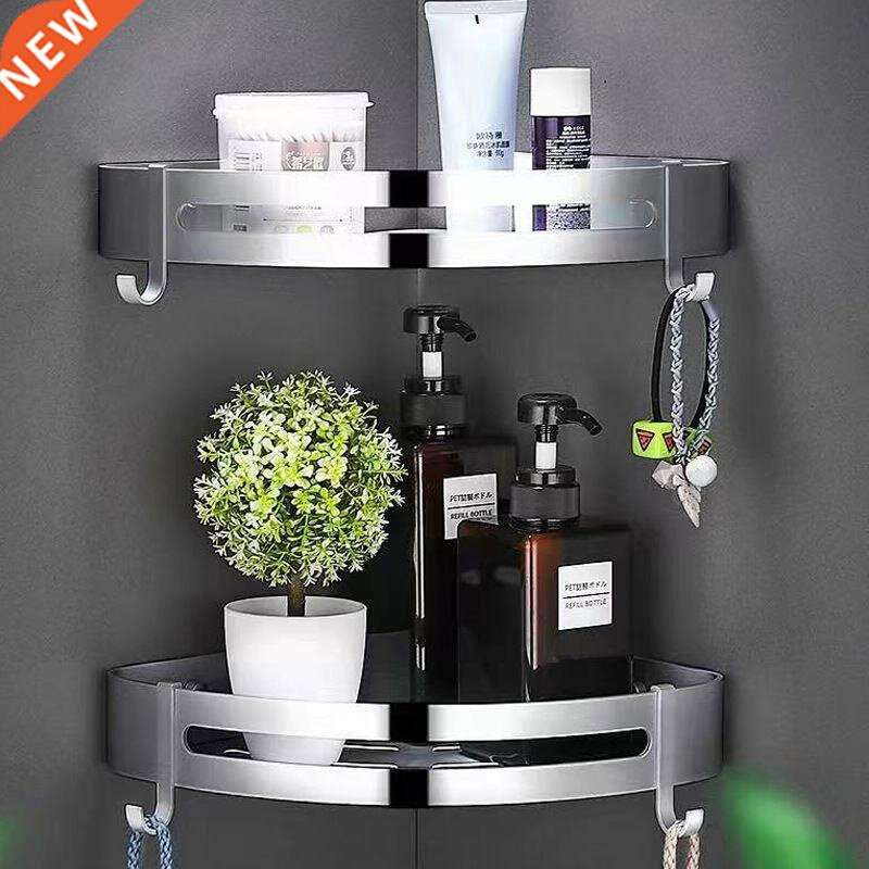 Triangular Bathroom Storage Rack, Towel Storage, Wall Rack,