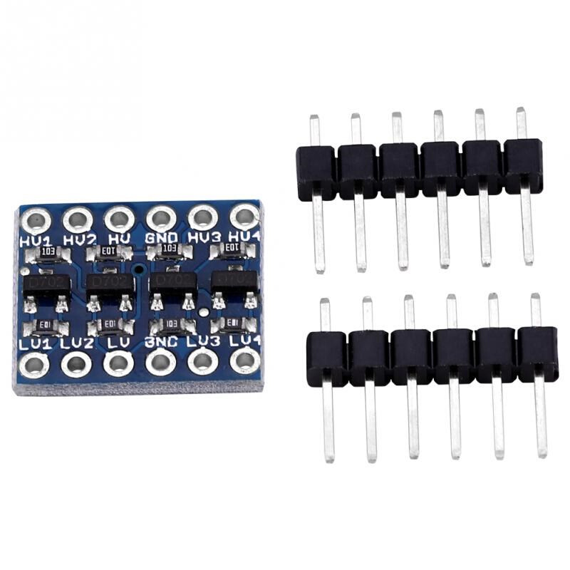 1Pcs 4-channel IIC I2C Logic Level 5V 3.3V Bi-Directional Co