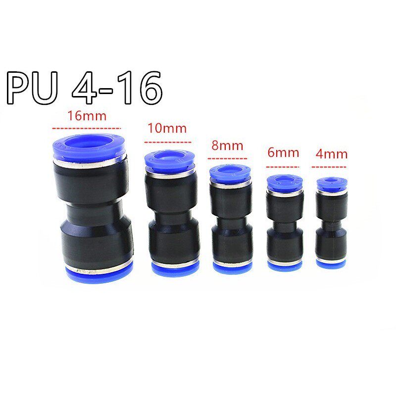 PU 4 6 8 10 12 14 MM Straight Push in Fitting Pneumatic Push
