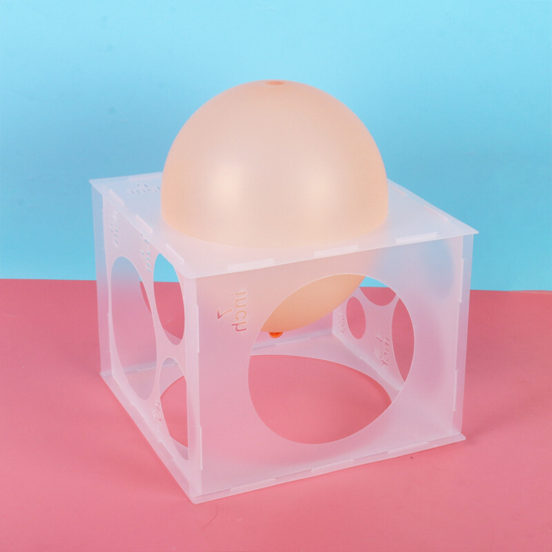 11Holes Collapsible Plastic Balloon Sizer Box Cube 2-10inch
