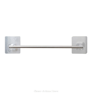 Stainless Steel Bath Towel Holder Wall Mounted Hanger Towel