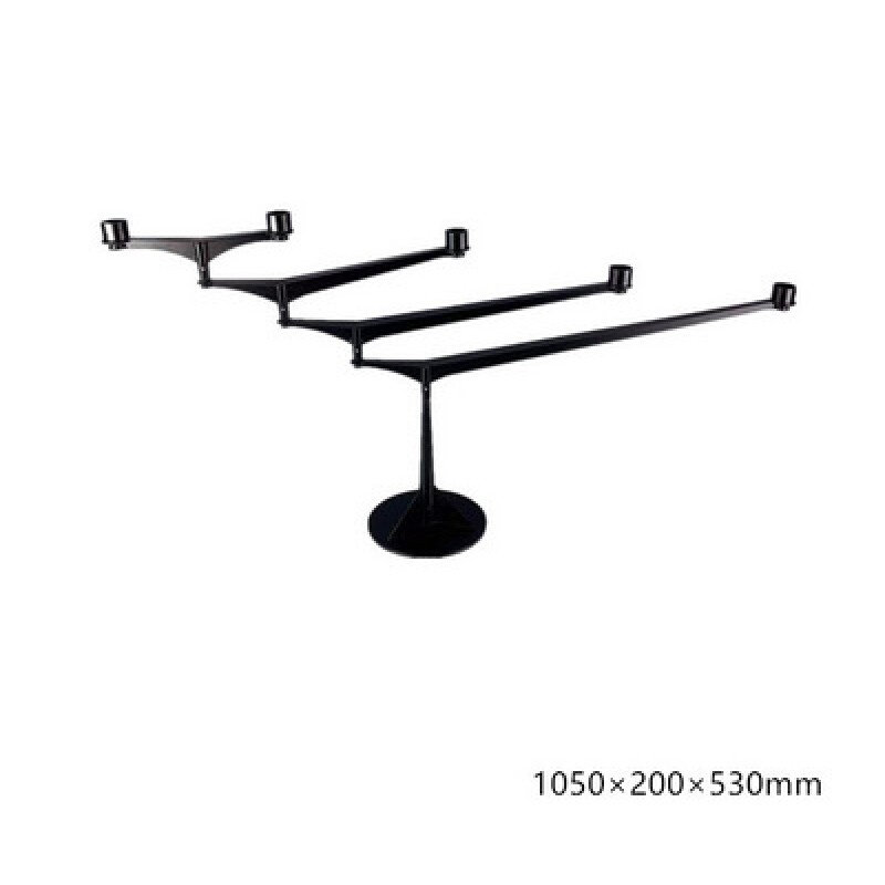 Modern simple European style black metal geometric rotating