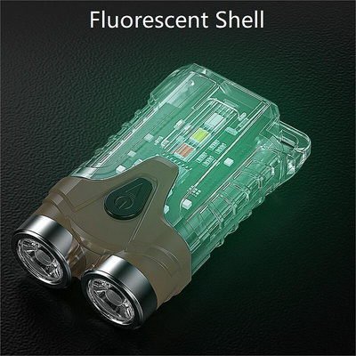 Mini Keychain Flashlight Super Bright Work Light Magnetic