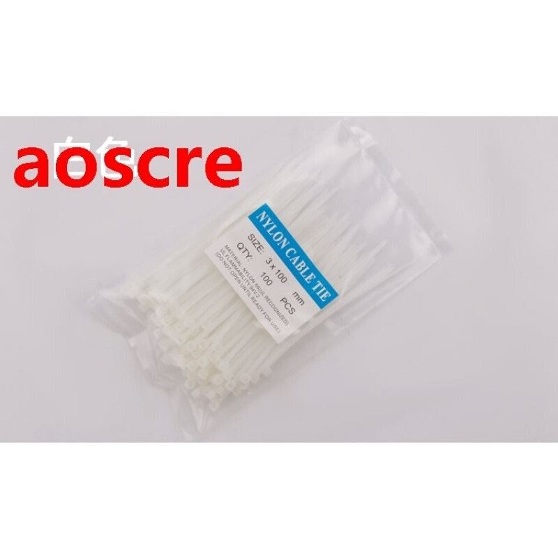 white Nylon tie belt 3X100 color environmental protection p