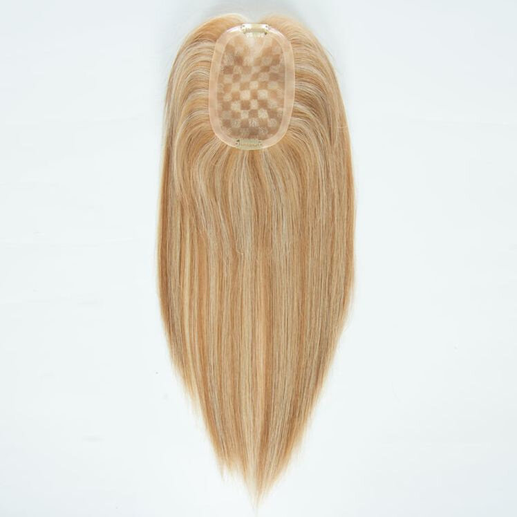 5.5*3 inch Full Hand Tied Mono base topper human hair piece