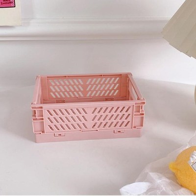 Storage Basket Sundries Cosmetic Container Collapsible Crate