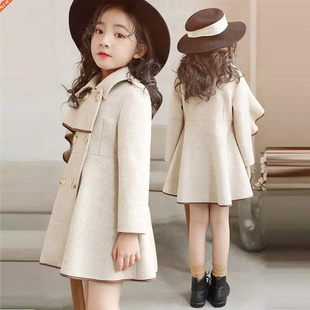 Autumn Woolen New 2022 Winter Jacket Coat Long Girl