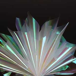 10pcs 50x70cm Rainbow OPP Film Flower Wrapping Paper Illusio