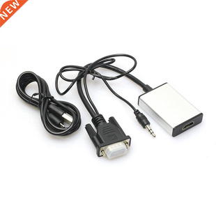 Full HD 1080P VGA To HDMI Converter Adapter+ USB Audio Cable