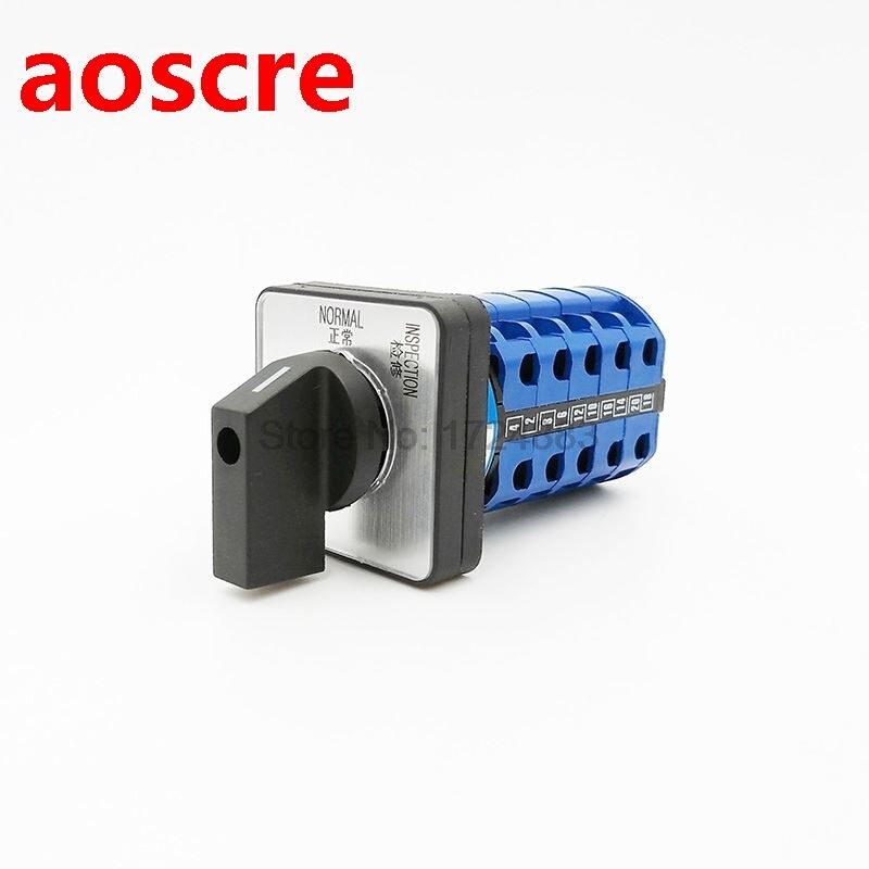 Electric 2/3Position 20Terminals Rotary Cam Changeover Switc