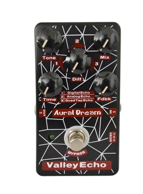 AURAL DREAM山谷回声延迟吉他效果器有3种回声调制延迟空间效果