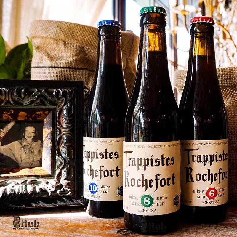 比利时进口修道院Rochefort罗斯福精酿啤酒6/8/10号330ml瓶装整箱