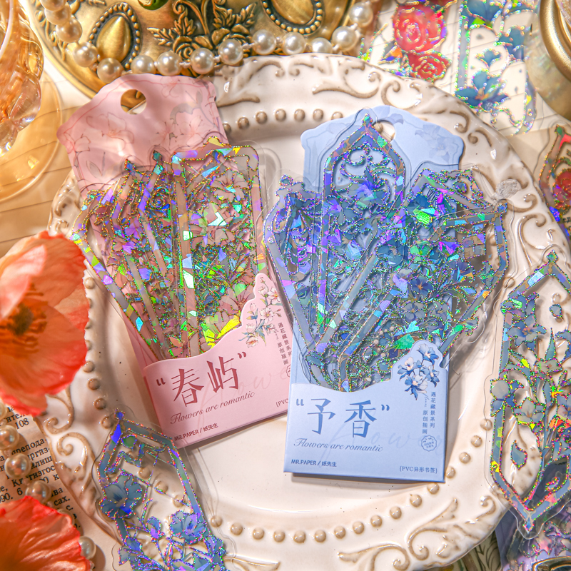 纸先生遇花藏景系列PVC书签