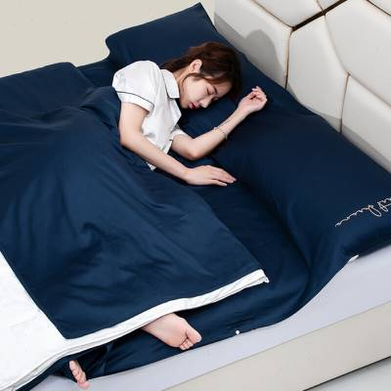 极速A类100支长绒棉睡袋便携式酒店宾馆隔脏出差旅V行床单被罩套