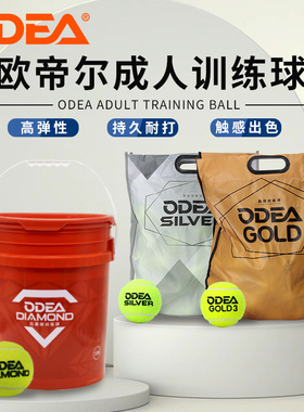 odear欧帝尔Gold网球Diamond专业训练球高弹耐打回弹网球DD3 gold
