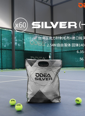 ODEA欧帝尔Silver网球DD2初学者训练球无压散装常压耐打袋装60粒