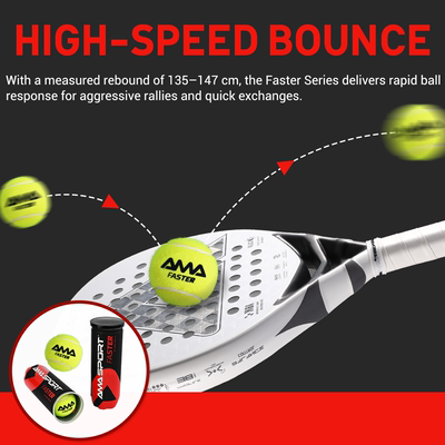 新款板球高回弹padel球耐打耐磨专业训练比赛球padel ball网球