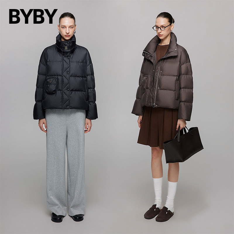 【现货】布衣布语羽绒服女短款2025秋冬新款时尚加厚90白鸭绒外套