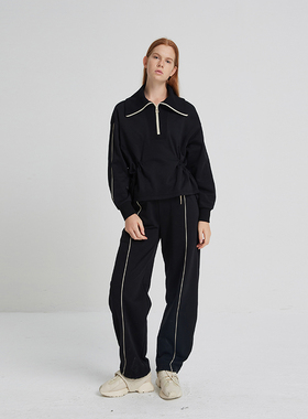 PHISM大翻领双抽绳卫衣803T01