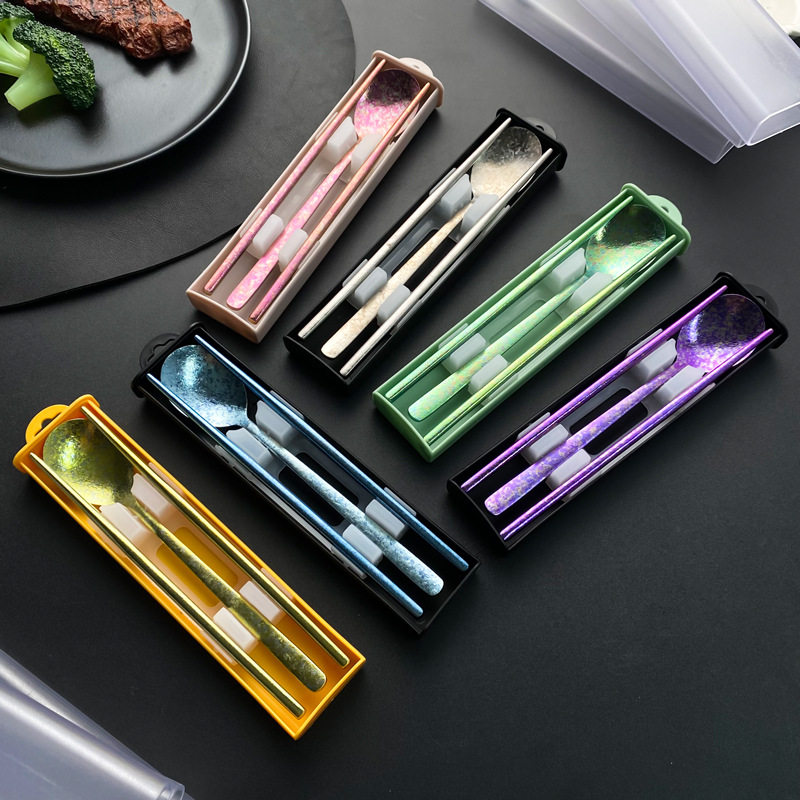 纯钛勺筷便携餐具多功能学生餐具户外野餐旅行轻质防霉餐具三件套,餐饮具,便携/折叠餐具,淘宝优惠券,粉丝福利购,淘宝优惠卷