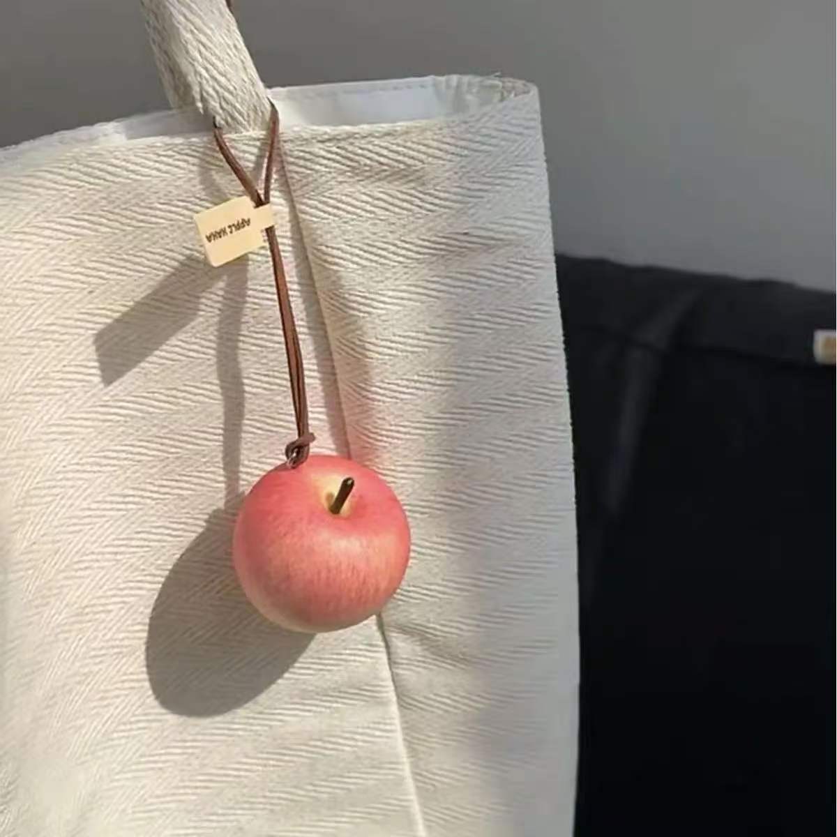 一颗平安小苹果挂件创意苹果挂饰挂件汽车可车载钥匙扣挂包钥匙扣