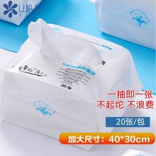 李家洁静电除尘纸大尺寸一次性无纺布吸尘纸夹布拖替布清洁干巾