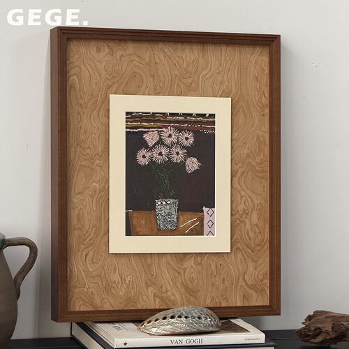 静菊GEGE现代简约静物有框挂画
