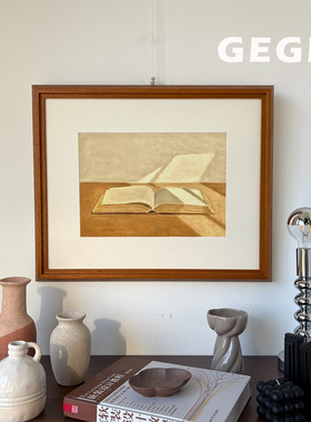 光影】GeGe卧室书房餐厅挂画高级感北欧复古玄关中古风客厅画