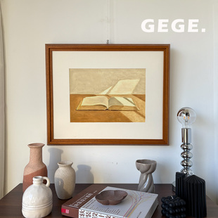 光影 GeGe卧室书房餐厅挂画高级感北欧复古玄关中古风客厅画