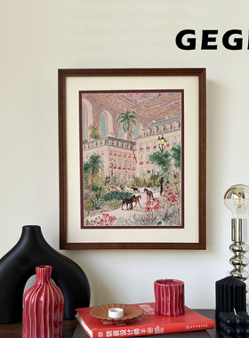 花园】GeGe卧室书房餐厅挂画高级感北欧复古玄关中古风客厅画