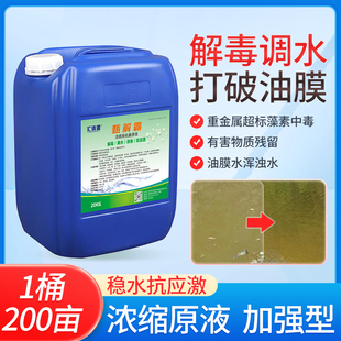 甄解霸浓稠有机酸原液水产养殖调节水色解毒果酸虾蟹鱼塘调水除油