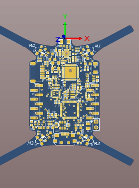 stm32四轴 minifly流光模块四轴原理图加pcb兼容正点原子