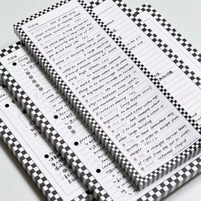 小红书同款绝美ins风便签本