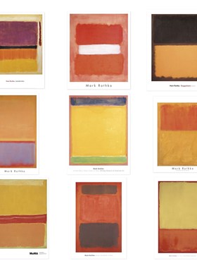 Rothko 罗斯科落地色块装饰画玄关抽象壁画过道客厅挂画艺术网红