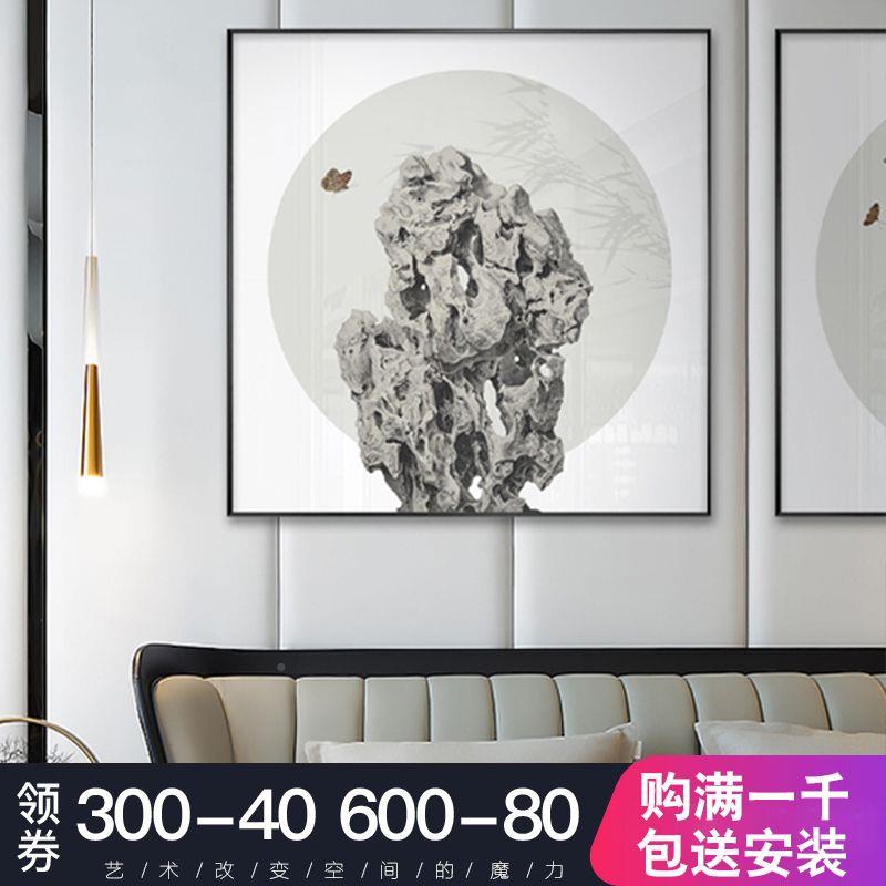 中式厅沙发装饰墙画客酒禅厅意画玄关挂画卧室餐店jsby2020背新壁图片