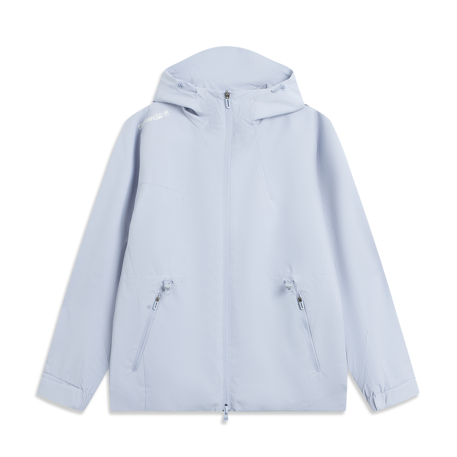 李宁户外CF溯2025新款女防风加绒保暖连帽运动风衣AWBV090