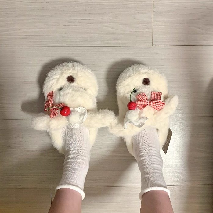 小狗棉拖鞋女款冬季厚底防滑可爱毛绒茸茸室内家居保暖鞋2026新款