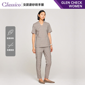 Check系列医院护士女士刷手服L45 Classico克莱希 日本Glen L46