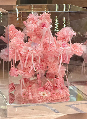 毕业送女友永生花许愿树摆件生日