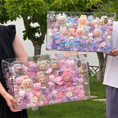 圣诞节生日礼物永生花正版拉布布