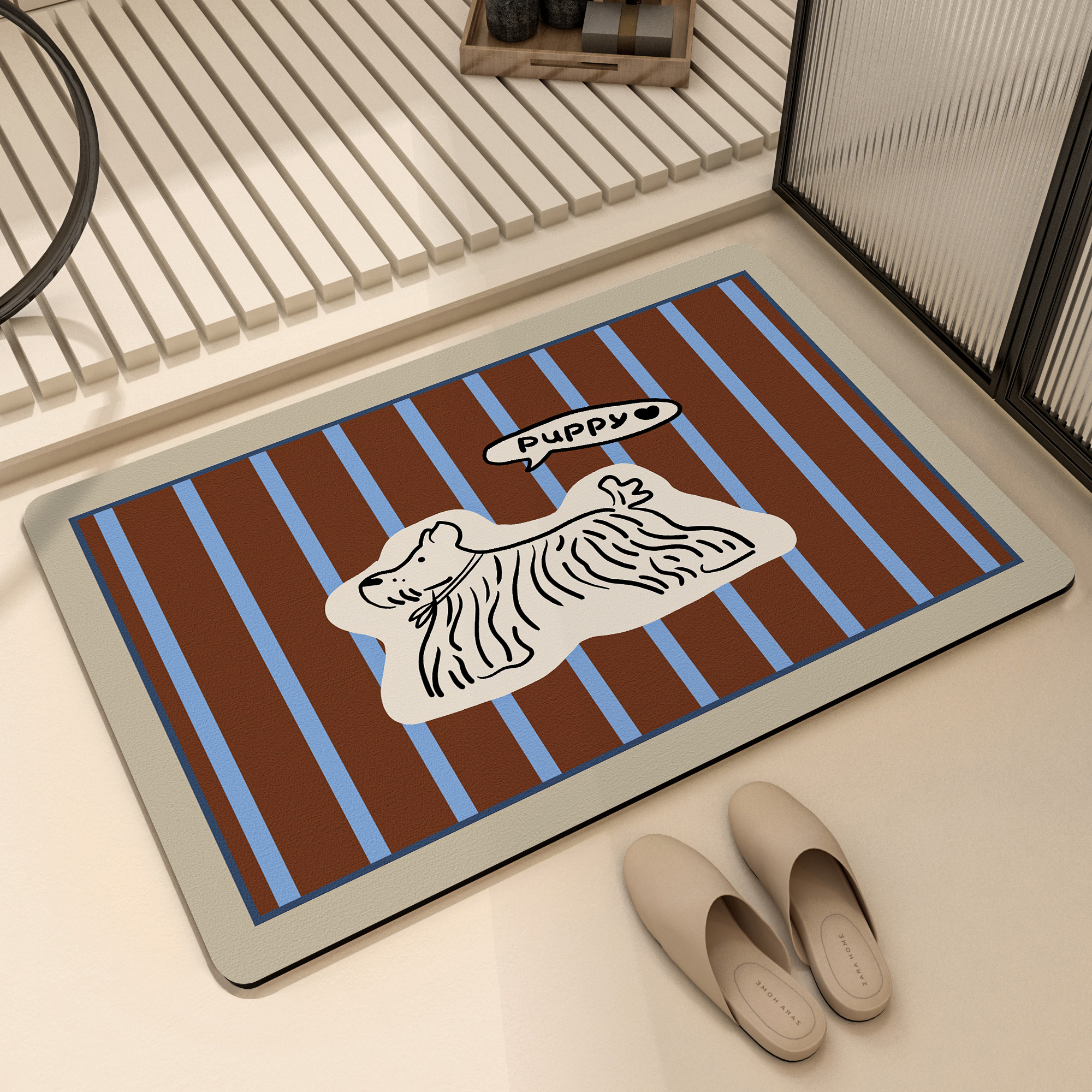 硅藻泥防滑垫卫生间浴室门口