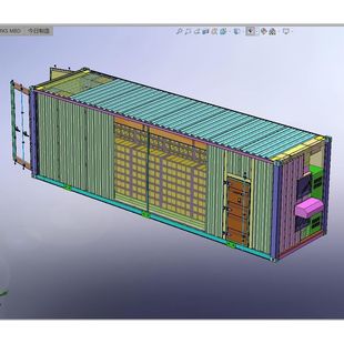 箱图纸3D图纸solidwork2018模型设计参考资料素材 储能集装